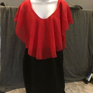 Red and black large/xl fits more of a medium/large mini dress
